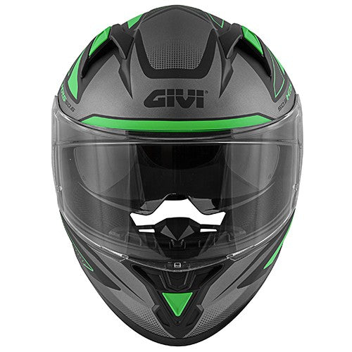  GIVI FULL HELMET 506/STOCCARDA.D/FOLLOW TITANIUM-MT/GREEN - SECURTEX MOTOR SL (t/a MaximoMoto)