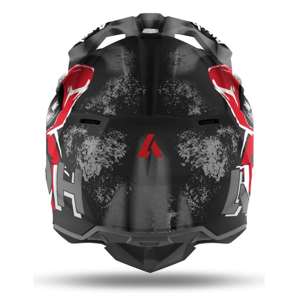  AIROH - ALIEN RED MATT WRAAP HELMETS - SECURTEX MOTOR SL (t/a MaximoMoto)
