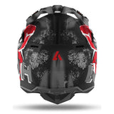  AIROH - ALIEN RED MATT WRAAP HELMETS - SECURTEX MOTOR SL (t/a MaximoMoto)