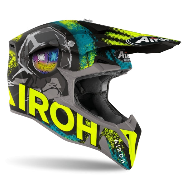  AIROH - WRAAP ALIEN YELLOW MATT HELMETS - SECURTEX MOTOR SL (t/a MaximoMoto)