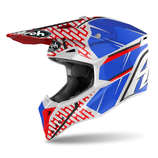  AIROH - WRAAP IDOL RED/BLUE GLOSS HELMETS - SECURTEX MOTOR SL (t/a MaximoMoto)