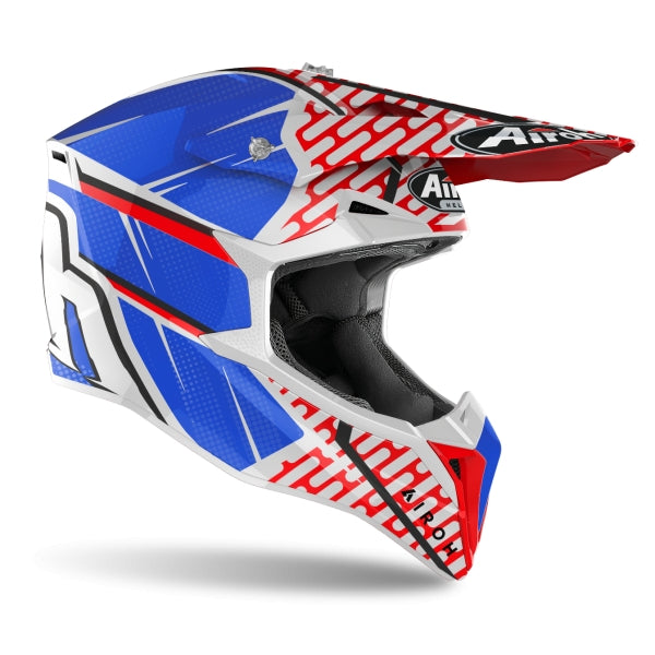  AIROH - WRAAP IDOL RED/BLUE GLOSS HELMETS - SECURTEX MOTOR SL (t/a MaximoMoto)