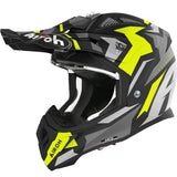  MOTORCYCLE HELMET AVIATOR ACE SWOOP HELMETS MATTE YELLOW OFF ROAD
