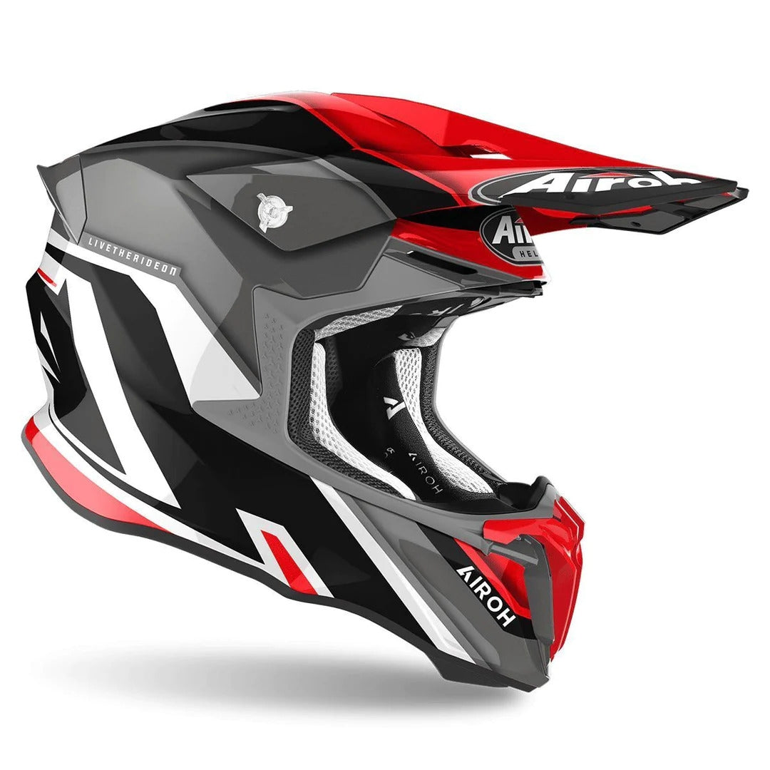 AIROH - TWIST 2.0 SHAKEN RED GLOSS HELMETS
