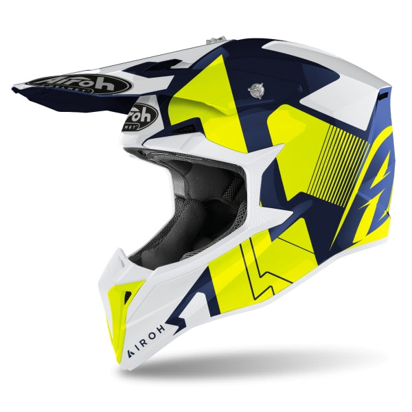  AIROH - RAZE BLUE GLOSS WRAAP HELMETS - SECURTEX MOTOR SL (t/a MaximoMoto)