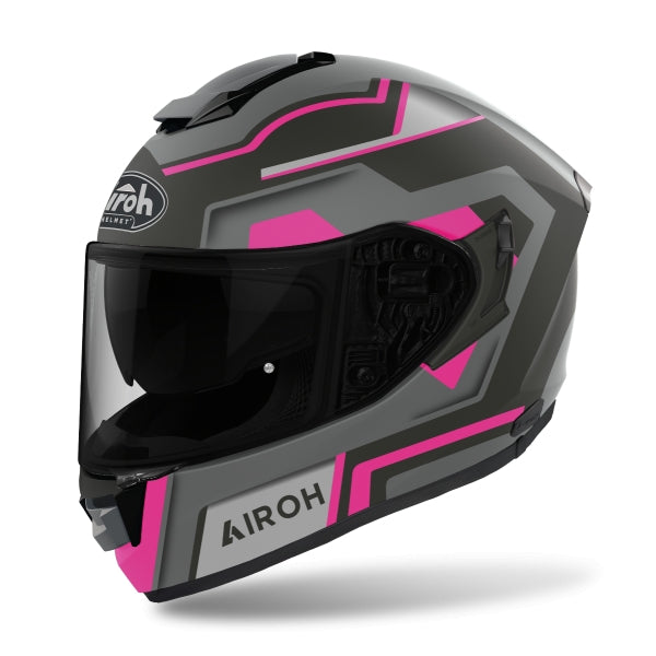 CASCO JET HELIOS UP PINK GREY GLOSS | AIROH CASCO JET HELIOS UP PINK GREY GLOSS | AIROH