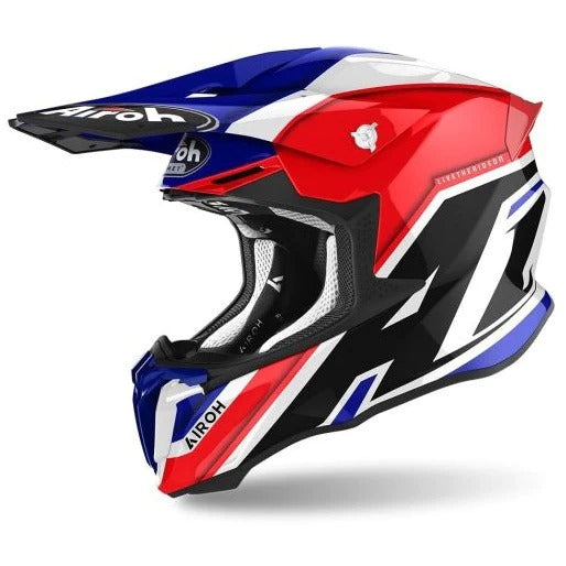  AIROH - OFF ROAD MOTORCYCLE HELMET TWIST 2.0 SHAKEN BLUE GLOSS HELMETS