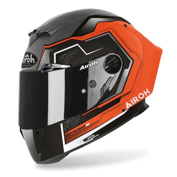 AIROH - GP550 S RUSH ORANGE FLUO MATT HELMETS
