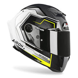 AIROH - GP550 S RUSH WHITE/YELLOW GLOSS HELMETS