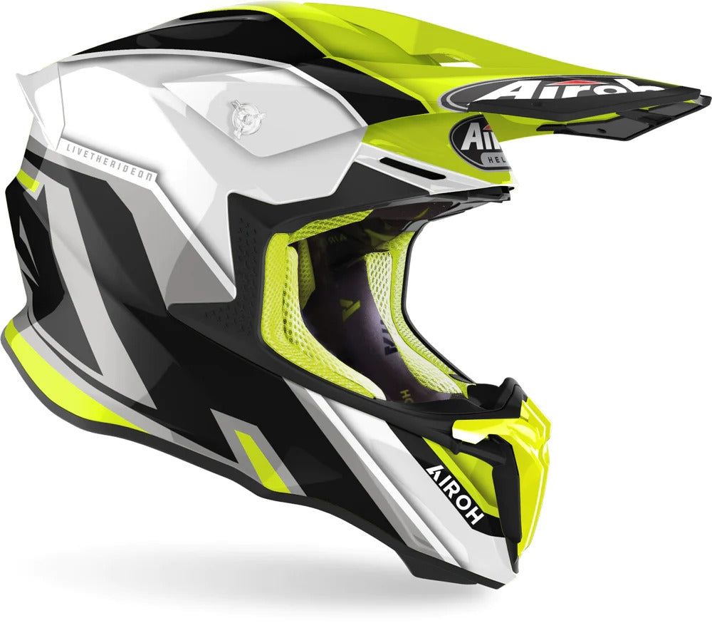 AIROH - TWIST 2.0 SHAKEN YELLOW GLOSS HELMETS