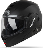 Airoh Rev 19 Matte Black Flip Up Motorcycle Helmet