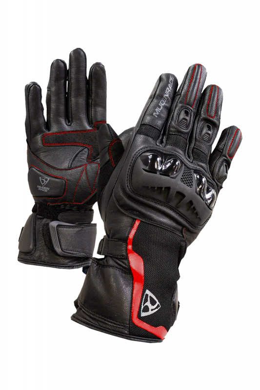 MUGENRACE G-MNR-1967 MAK-I Turismo Guantes Negro Rojo