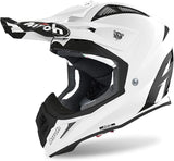  AIROH - OFF ROAD MOTORCYCLE HELMET AVIATOR ACE HELMETS GLOSS WHITE COLOR