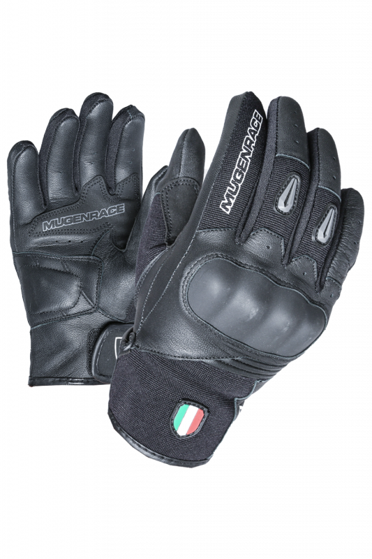 MUGENRACE G-MNR-1970 NEO CORTOS Moto Guantes Negro