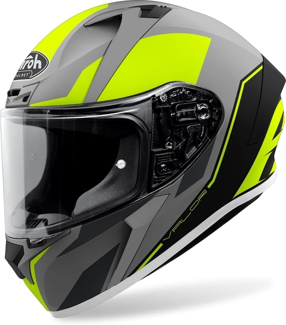  AIROH - VALOR WINGS HELMETS FULL FACE MOTORCYCLE HELMET ORIENTED MATTE YELLOW