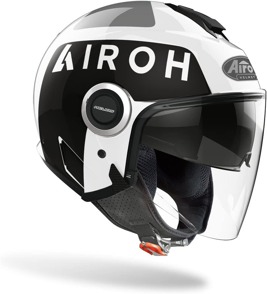  AIROH - HELIOS UP WHITE GLOSS HELMETS - SECURTEX MOTOR SL (t/a MaximoMoto)