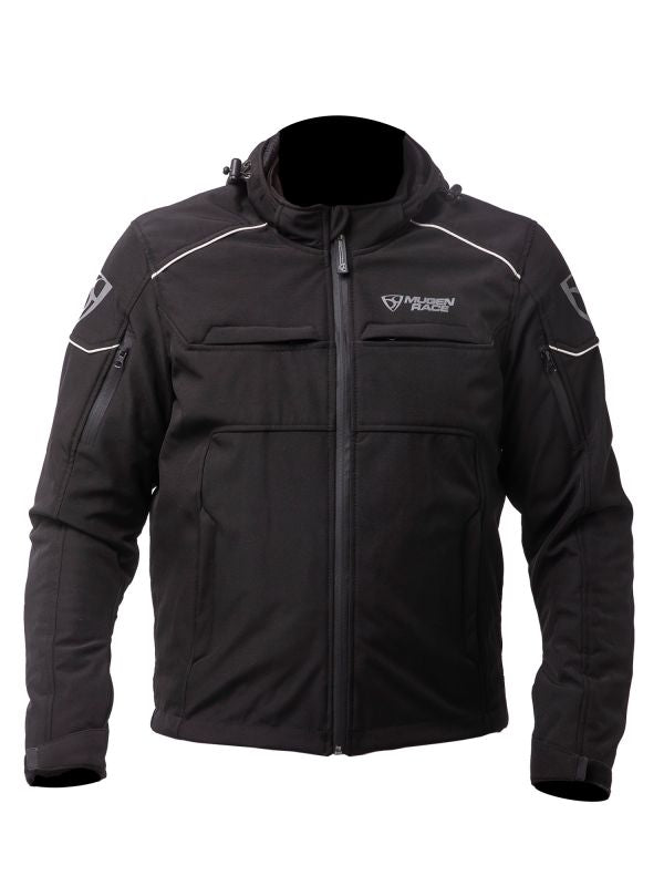 MUGENRACE SRIPPY Caparazón Blando Chaqueta Negra Gris Claro