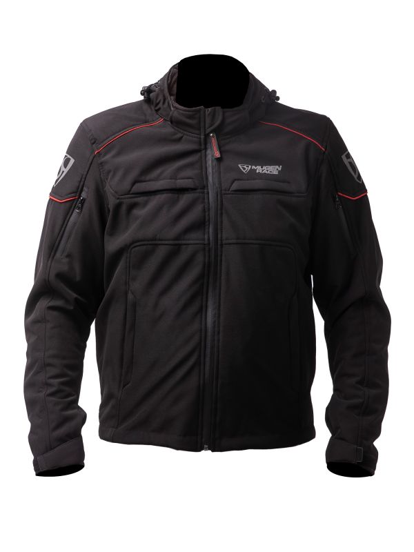 MUGENRACE SRIPPY Caparazón Blando Moto Chaqueta Negro Rojo