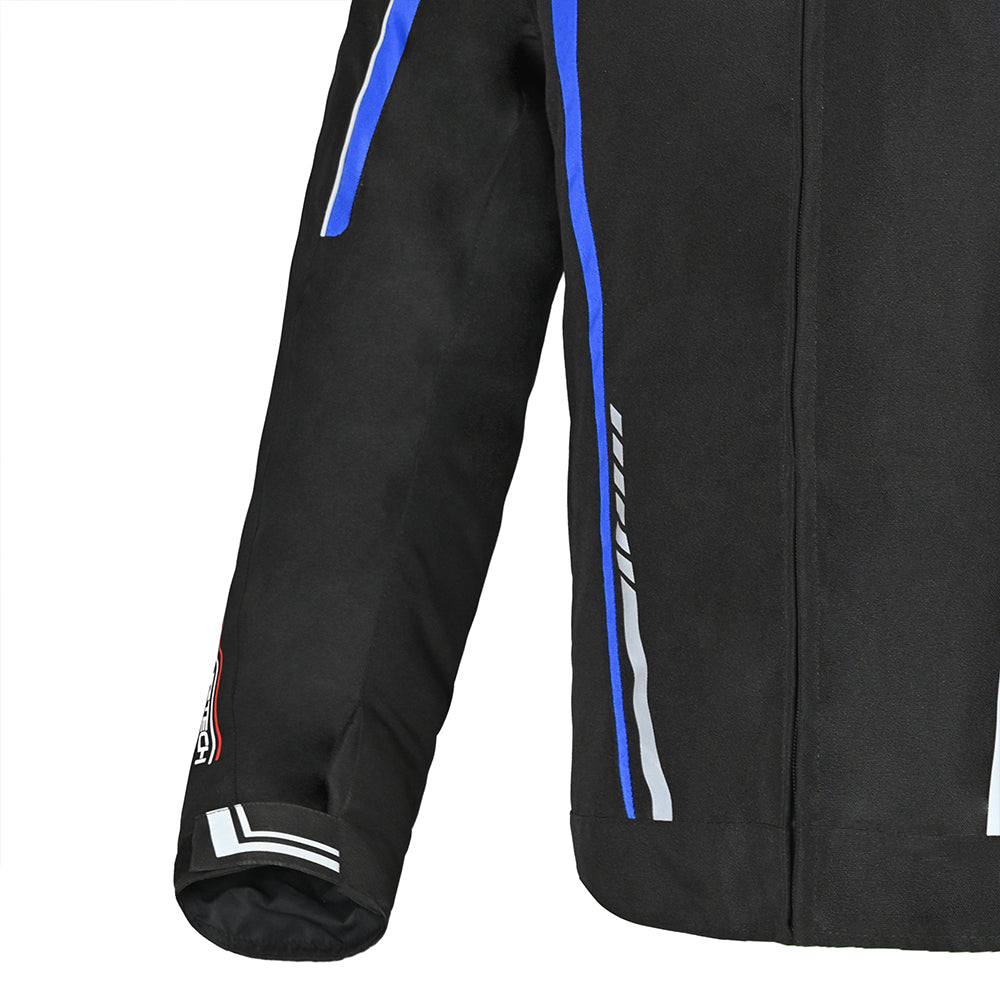 R-Tech Marshal Men Motorcycle Textile Jacket Black Blue