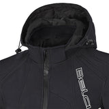 BELA Breeze Softshell Motorcycle Touring Hoodie Black Blue