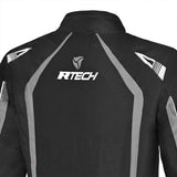 R Tech Marshal Textile Motorcycle Jacket Black Grey - MaximomotoUK