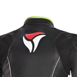 R-TECH Tom Rider Motorcycle Lady Leather Jacket Black/Flour Yellow