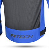 R-Tech Spiral Mesh Motorcycle Touring Jacket Blue Grey Green 