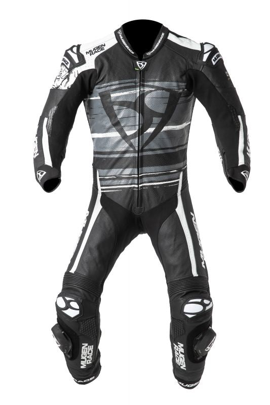 MUGENRACE MNR-2004 Rc Max Uno Traje Cuero Negro Gris Blanco
