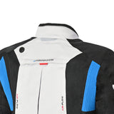 Bela Transformer Motorcycle Touring Water-Resistant Jacket Ice Black Blue 