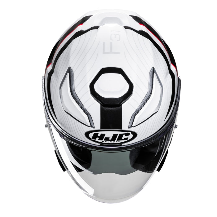 HJC F31 Naby MC3HSF Motorbike Open Face Helmet-Red