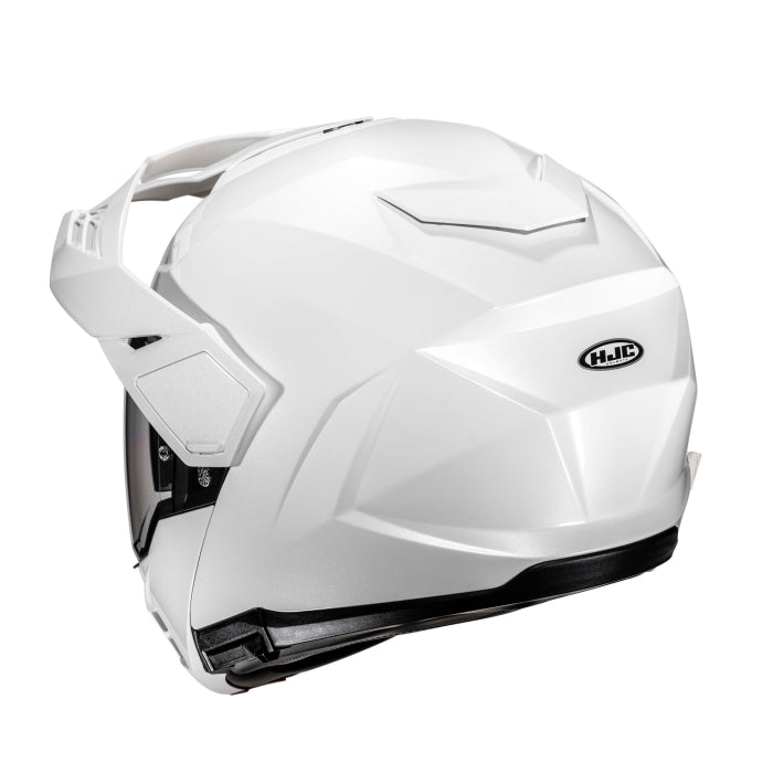 HJC I80 Plain adventure touring modular Pearl white