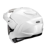 HJC I80 Plain adventure touring modular Pearl white