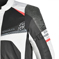 BELA Onsaker Motorcycle Textile Jacket - White Black Red - DELIVERY WITHIN 8 WEEKS 