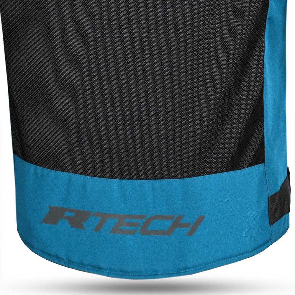 R-TECH SPIRAL MESH Motorcycle Textile Jacket Light Blue Black Red