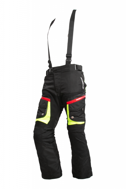 MUGENRACE NP-MNR-2051 Textil Motyo Pantalón Negro Amarillo Rojo