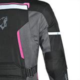 BELA Hurrican Lady Motorcycle Jacket Black Fuchsia - MaximomotoUK