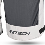 R-Tech Spiral Mesh Motorcycle Touring Jacket Black White Grey Red