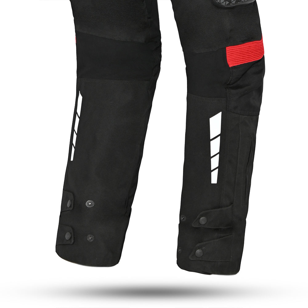 BELA Crossroad Extreme WR 34LTextile Pant Black Dark Gray Red
