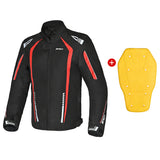 R-TECH Marshal Men Motorcycle Textile Jacket Black Red
