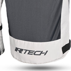 R-Tech Spiral Mesh Motorcycle Touring Jacket Ice Grey Red images