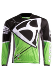 MUGENRACE CR-MNR-2494 CRUZ JERSEY Negro Verde