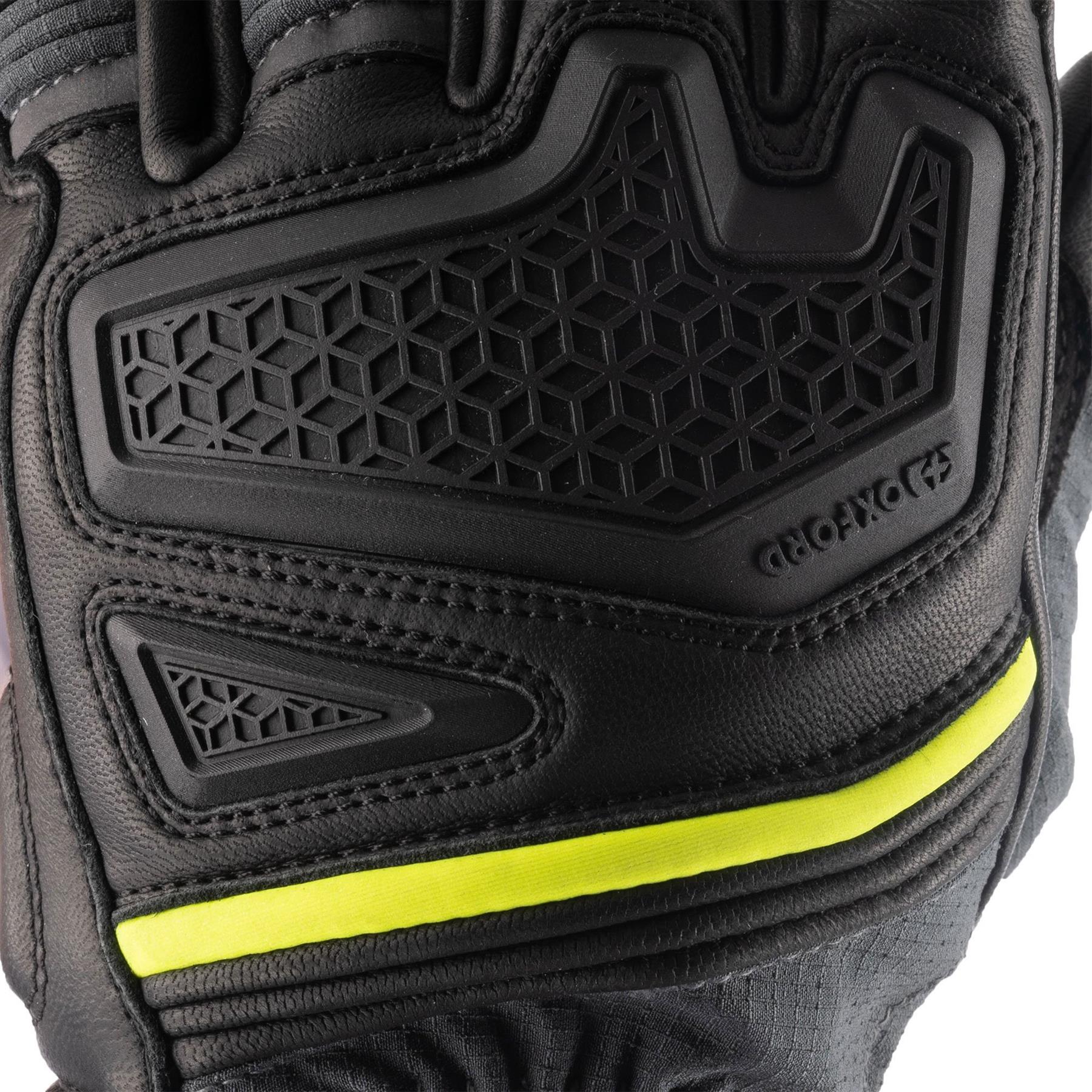 Oxford Vancouver 2.0 Dry2Dry Waterproof Men’s Motorcycle Glove Charcoal Yellow