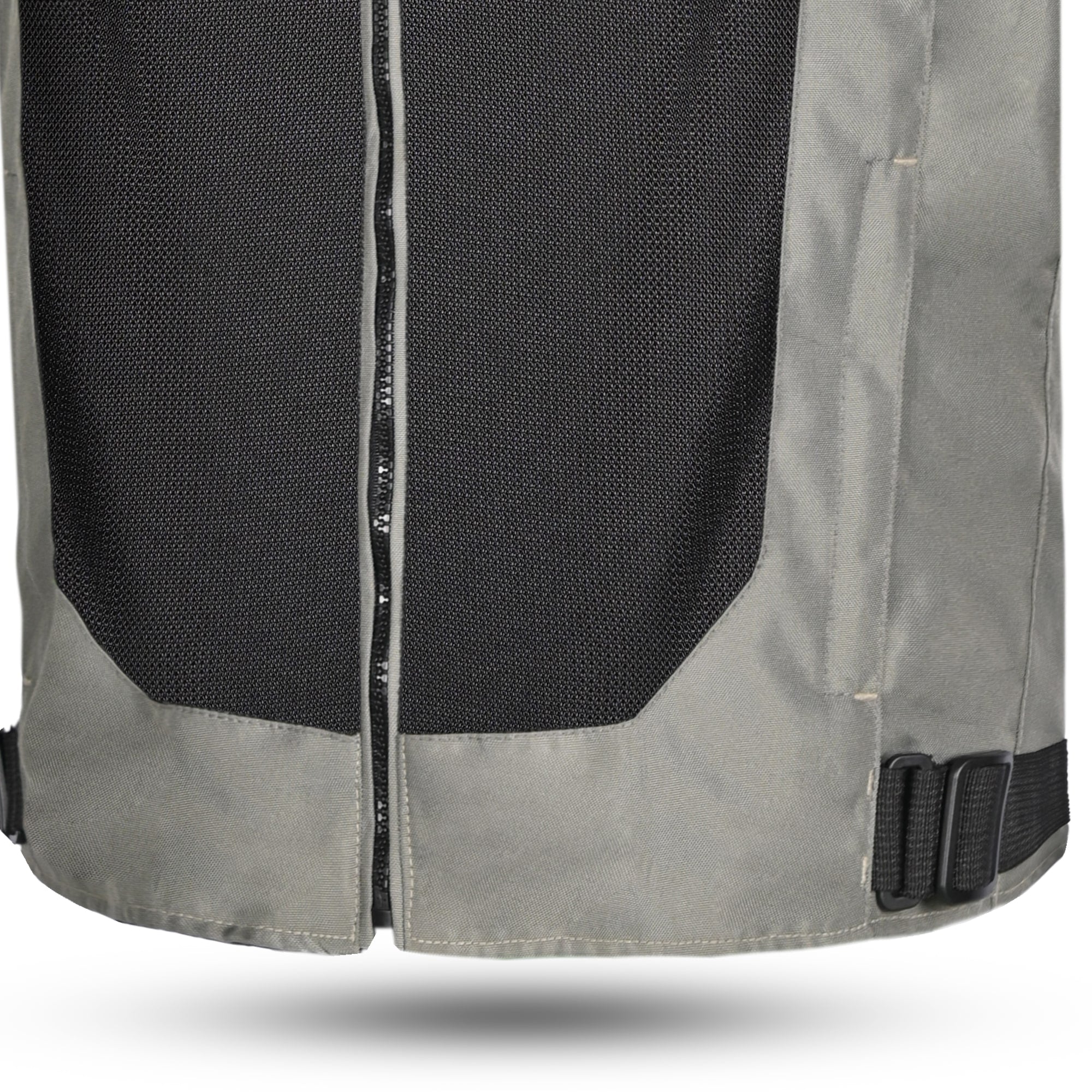 R-Tech Spiral Mesh Motorcycle Touring Jacket Cool Grey Black Flou Green