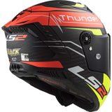 LS2 FF805 THUNDER  ATTACK FULL FACE HELMETS MATT RED H-V YELLOW-06 L 