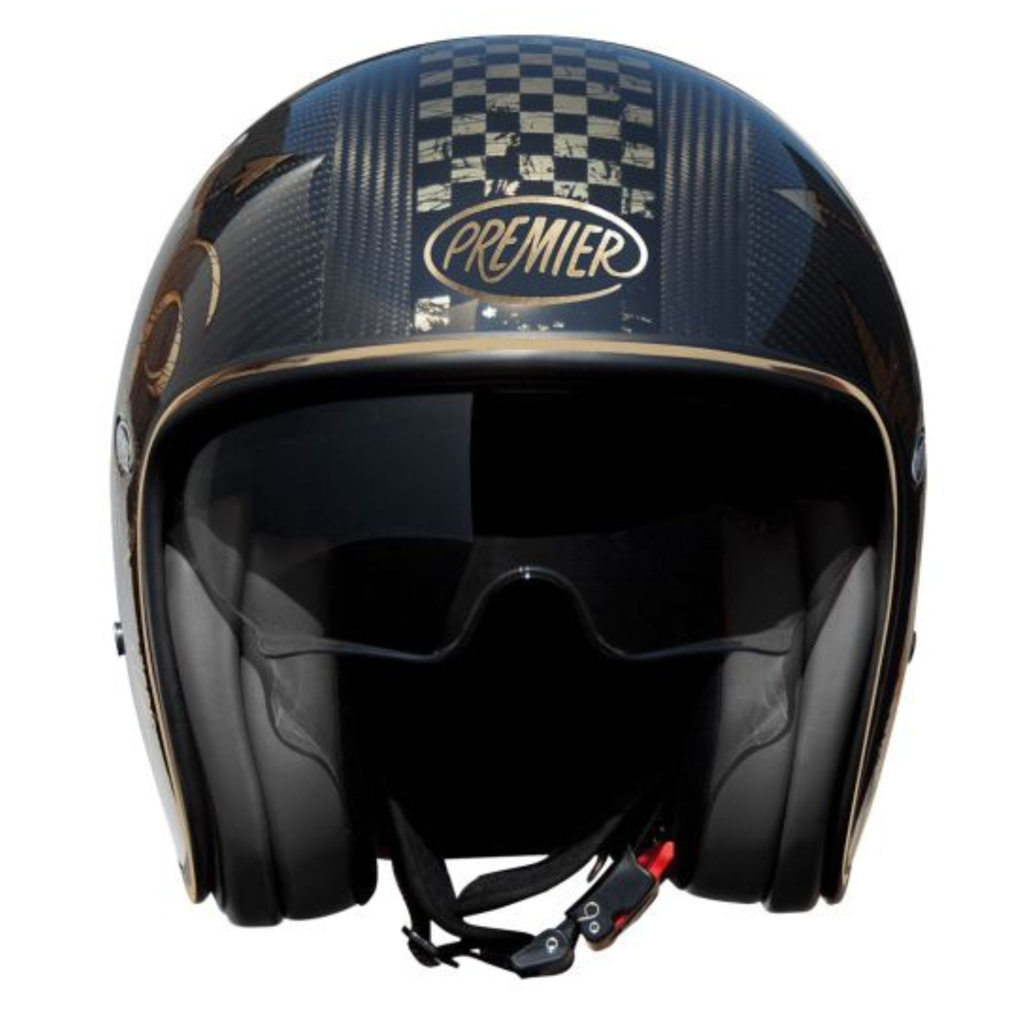  PREMIER - VINT HELMET. CARBON NX GOLD CHROM - SECURTEX MOTOR SL (t/a MaximoMoto)
