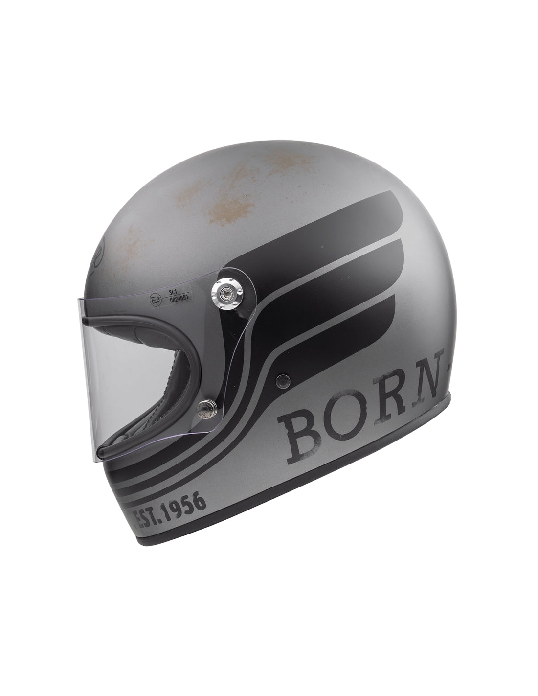  Premier Trofeo BTR 17 BM Full Face Touring Motorcycle Helmet Grey Black