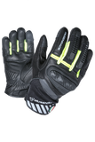 MUGENRACE HAI-KO CORTOS Moto Guantes Negro Amarillo Fluor