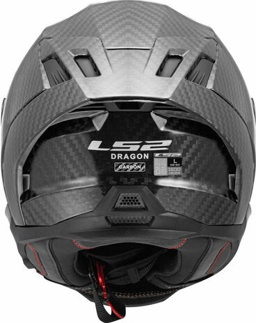 LS2 FF807 Dragon Full Face Motorcycle Helmet Matt Carbon