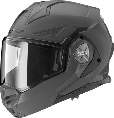 LS2 FF901 ADVANT X SOLID MOTORCYCLE MODULAR HELMET NARDO GREY