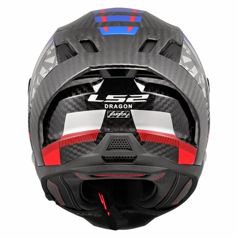 LS2 FF807 Dragon Trax Touting Motorcycle Full Face Helmet Blue Red